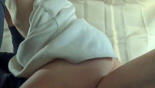 Married 38yo slender bride screams for intense car sex!