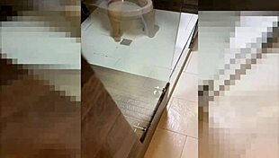 Stepmom's huge ass pounded raw in shower no condom creampie