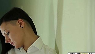 lesbian goddesses in nylon strapon doggystyle glamour pounding 👠💦