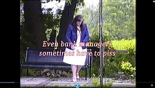Bank Manager Elizabeth Hogben PEES in Back GARDEN