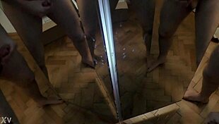 one man mirrors six cocks for ultimate cumshot view