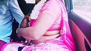 Indian Saree Housewife Begs Boyfriend For Car Cock While Cheating Hard!