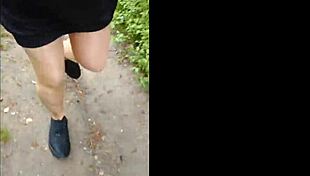 hey check out this chubby german flashing pantyhose on cable car mountain