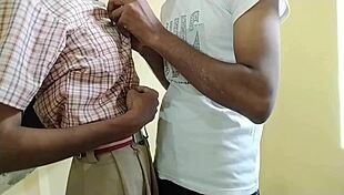 Desi student sneaks quick rough fuck with schoolgirl girlfriend in village woods