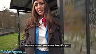 Whoa big tits air hostess coco bae blows pov then outdoor hard fuck 😍🔥!!