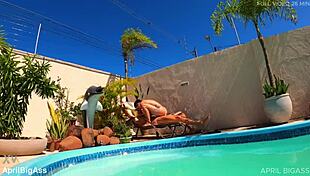 Pool ass-to-mouth pounding then massive face cum loads you swallow all?