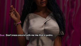 My Bimbo Dream 13 Hot Latina Milf Massages Friend's Fake Tits to Cum in Dressing Room