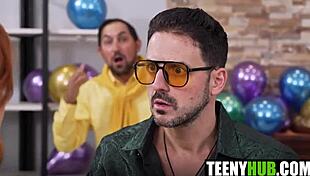 breeding party with elise london's big tits getting filled by juan largo peter fitzwell tony marzo 😈💦