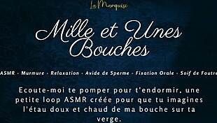 mille et unes bouches french asmr, suck my cock with dirty talk