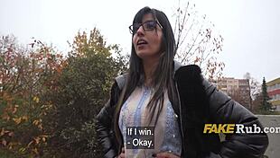 muslim babe in dress rides my cock cowgirl after pickup nerd style