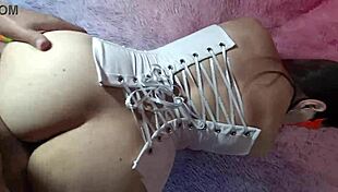 damn, deep anal double penetration wrecks rented latina whore wife's fat ass for cash by boss!