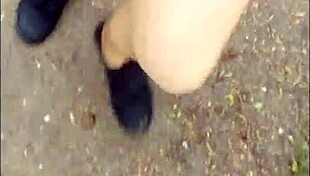 hey check out this chubby german flashing pantyhose on cable car mountain