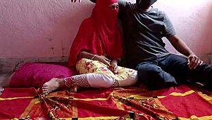 Boyfriend and friend dirty double penetrate Indian girlfriend for cash