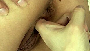 these two dudes strugglin to control her big clit with them sex toys n puffy nipples