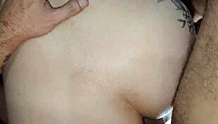 Brazilian wife spreads huge ass for husband's rough bareback anal gaping
