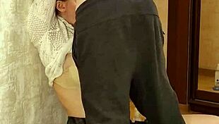 amateur skirt socks girl moans loud during deep face fucking monster cock