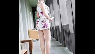 helene tw jerk off challenge part 4 in chinese dress