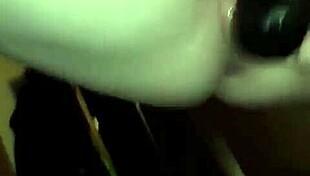 Hot pussy drips cum after dildo toys rip clothes!