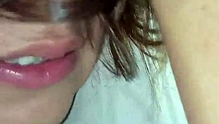 My petite schoolgirl returns horny in fishnets craving bareback creampie sex.