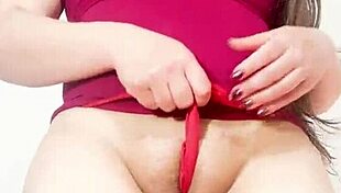 curvy latina stepmom with huge cameltoe pussy rides stepson cowgirl style in homemade video