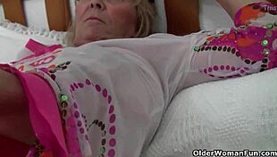 damn granny, your big tits bounce as i finger fuck you deep!