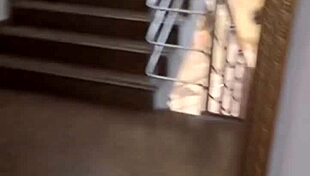 vacation tease pulls petite panties down in toilet for naughty public exposure fun