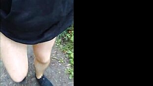 hey check out this chubby german flashing pantyhose on cable car mountain