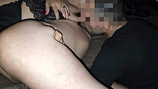 brazilian bbw milf housewife sneaks into gloryhole booth to fuck in front of cuck
