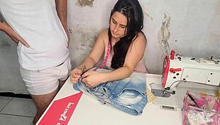 Married Seamstress Lets Hard Cock Client Pound Her