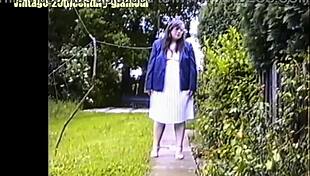Bank Manager Elizabeth Hogben PEES in Back GARDEN