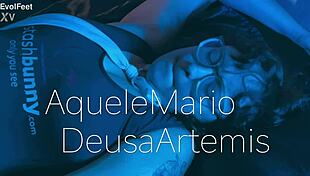 Big Natural Tits Babe Delivers Perfect Footjob with Toe Sucking