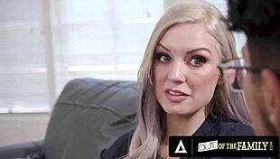 horny busty stepmom kenzie taylor titty fucks teen stepson hard