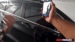 skinny brazilian blonde charlotte rides cock hard in the car lp produções