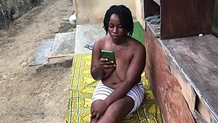 i feel her fat ass shaking as we fuck outdoor with best friend