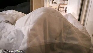 sneaking under covers to suck tiny dick of young latina
