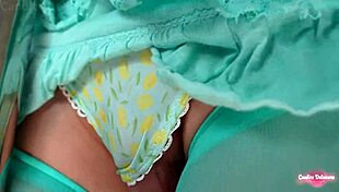 Pervert Sneaks Behind Petite Brunette For Doggystyle Bus Pussy Penetration