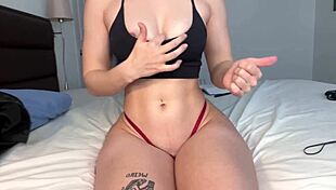 perfect body trying wet pussy tops on?