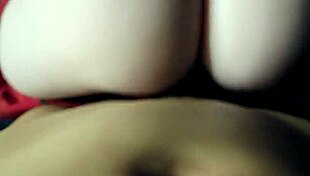 in the bedroom close-up, muscular bodybuilder pounds firm fake tits latina silicone fuck doll doggystyle creampie