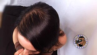 Pov Monica's huge tits bounce as she slurps until massive jizz explosion