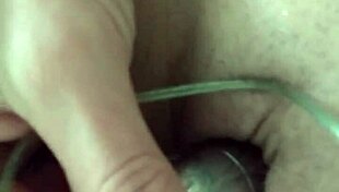 bisexual couple plays with toys under maledoms strict control
