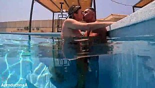 underwater pounding ends with golden shower facial on aussie slut