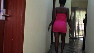 naija girl takes two big cocks bent over outside quickie