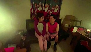 wanna join our christmas party orgy with mommy and princess scissoring wet pussies?