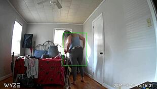 stepmom tries new clothes from shopping then fingers pussy to orgasm on hidden cam