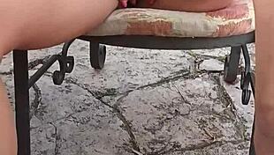 shaved milf's dangerous pussy tempts on vacation