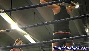 Euro Lesbians Wrestle, Kiss Passionately After Intense Catfight