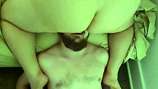 Creampie cleanup bloopers show femdom wives punish hubbies licking