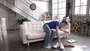 Punishing Bound Stealing Slut in BDSM Ties