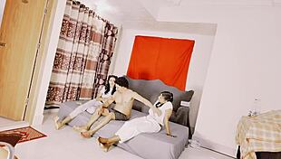 Brunette Sexy Threesome With Cute Skinny Ffm Riding Monster Cock And Squirting Wet?