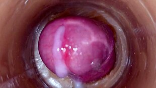 uhh i shoved this huge sperm load deep in my pussy toy asmr closeup creampie